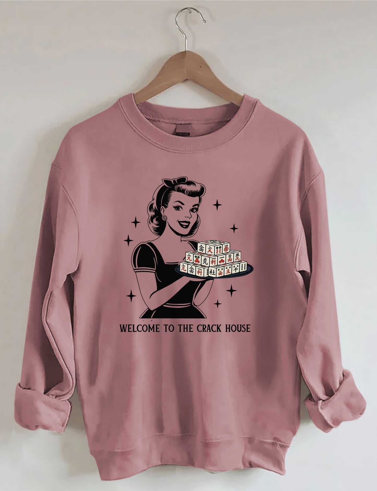OndineStudios Welcome To The Crack House Mahjong Sweatshirt