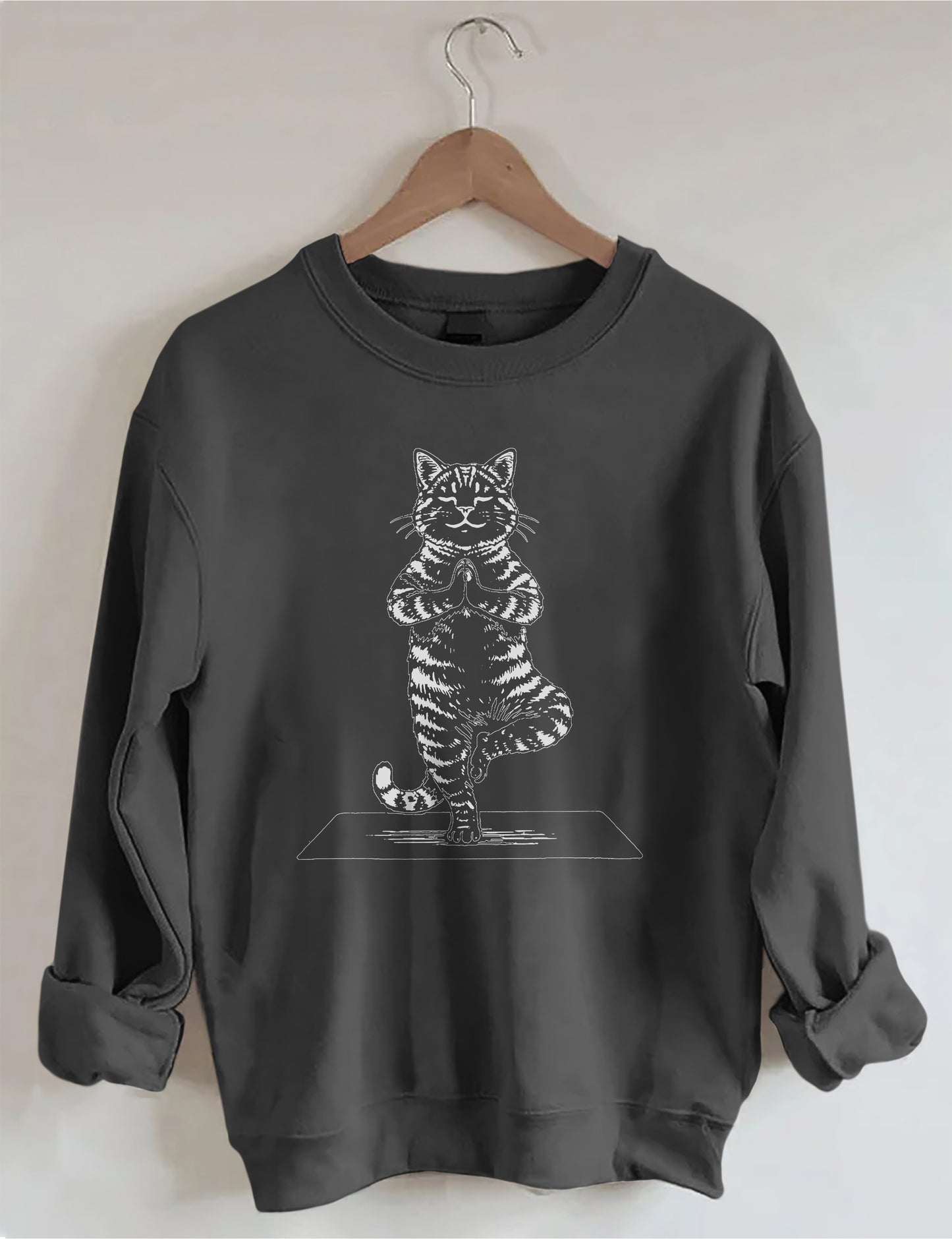 OndineStudios Meditation Yoga Cat Sweatshirt