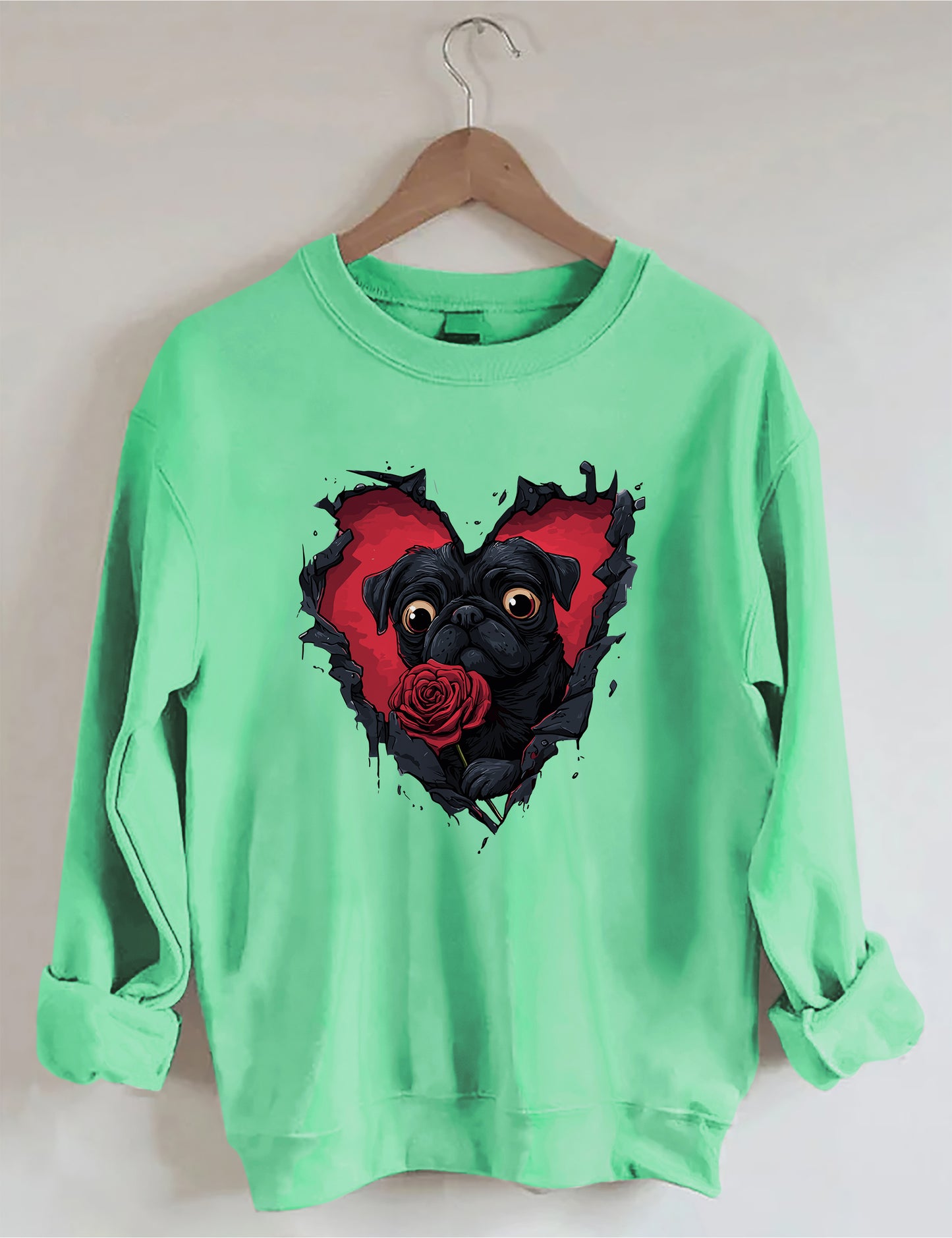 OndineStudios Dog Lover Valentine Sweatshirt