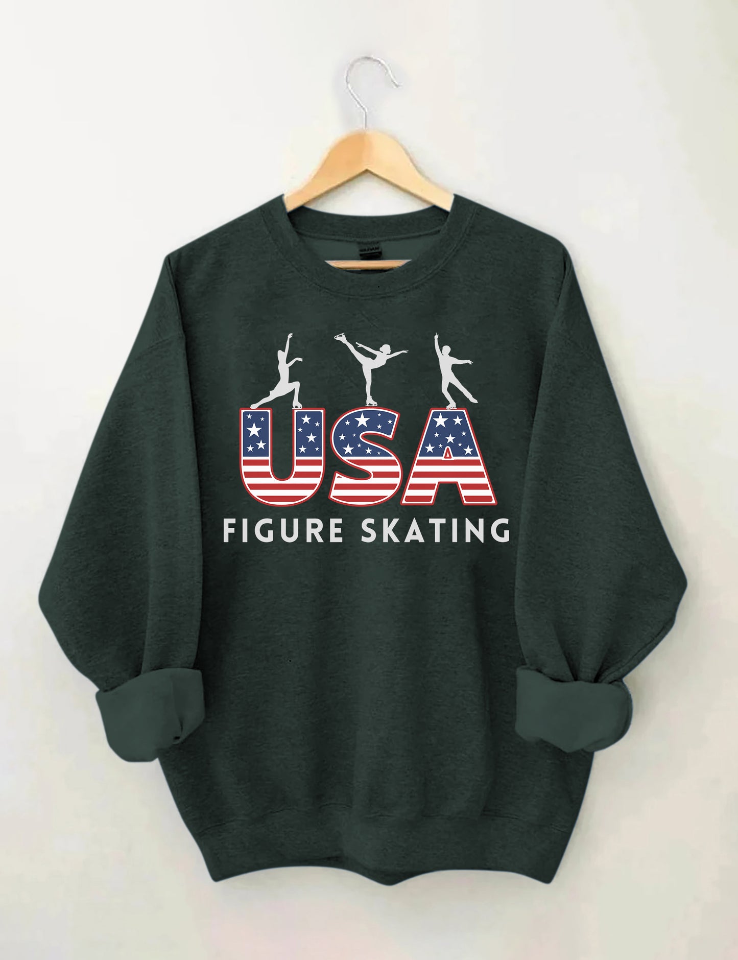 OndineStudios USA Figure Skater Sweatshirt